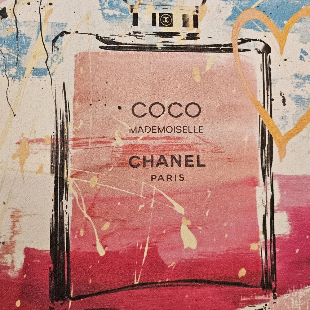 💖Luxe Framed Artwork-Chanel No. 5 Perfume Bottle Wall Art Framed Print 💐 - Picture 2 of 10